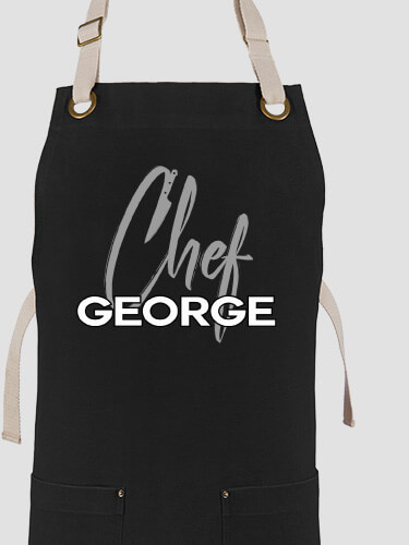 Chef Black/Stone Canvas Work Apron