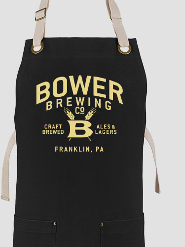 Classic Brewing Company Black/Stone Canvas Work Apron