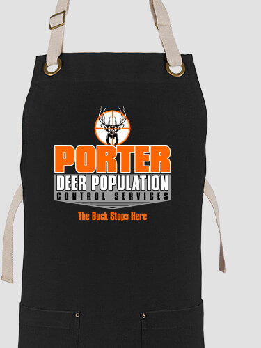 Deer Services Black/Stone Canvas Work Apron