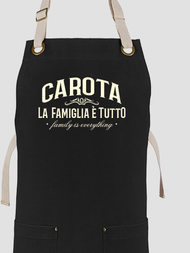 Family Is Everything Black/Stone Canvas Work Apron