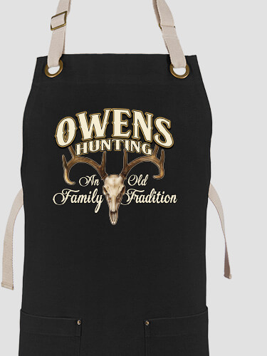 Hunting Family Tradition Black/Stone Canvas Work Apron