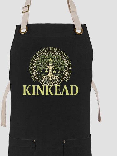 Irish Roots Black/Stone Canvas Work Apron