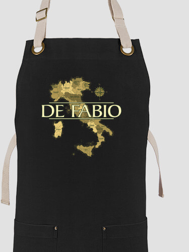 Italian Heritage Black/Stone Canvas Work Apron