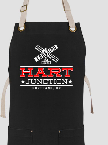 Junction Black/Stone Canvas Work Apron