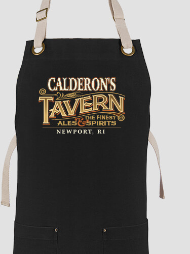 Tavern Black/Stone Canvas Work Apron