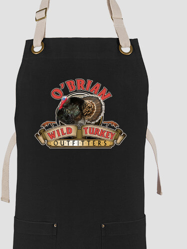 Wild Turkey Outfitters Black/Stone Canvas Work Apron