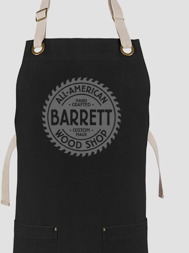 Wood Shop Black/Stone Canvas Work Apron