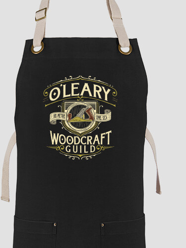 Woodcraft Guild Black/Stone Canvas Work Apron