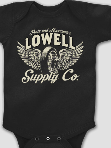 Supply Company Black Baby Bodysuit