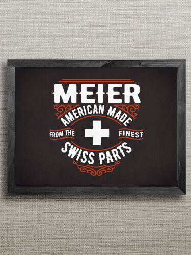 Swiss Parts Black Framed Wall Art 16.5 x 12.5