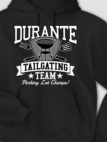 Tailgating Team Black Adult Hooded Sweatshirt