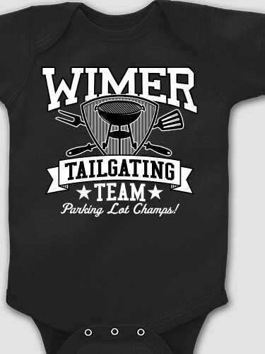 Tailgating Team Black Baby Bodysuit