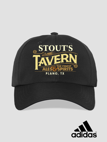 Tavern Black Embroidered Adidas Hat