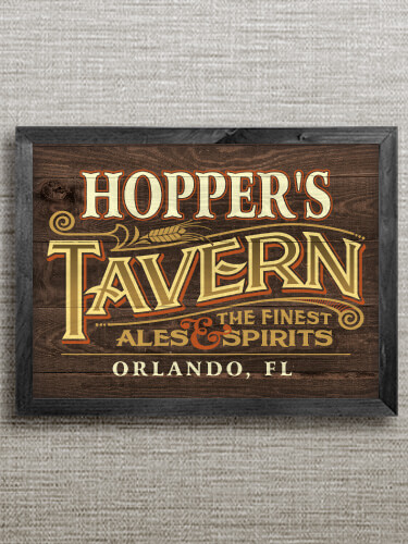 Tavern Black Framed Wall Art 16.5 x 12.5