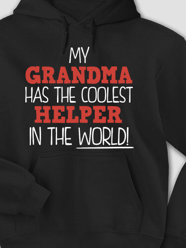 The Coolest Black Adult Hooded Sweatshirt