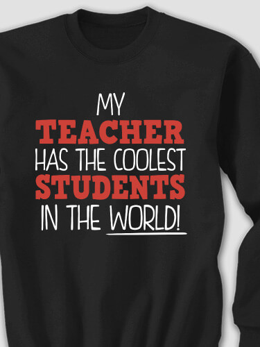 The Coolest Black Adult Sweatshirt