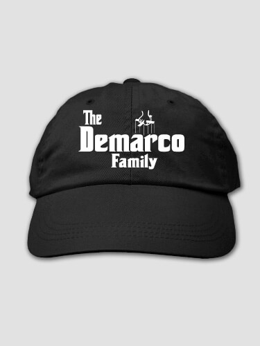The Family Black Embroidered Hat