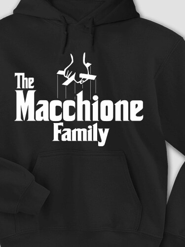 The Family Black Adult Hooded Sweatshirt