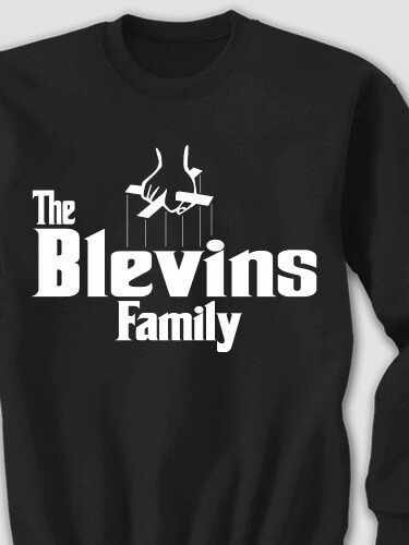 The Family Black Adult Sweatshirt