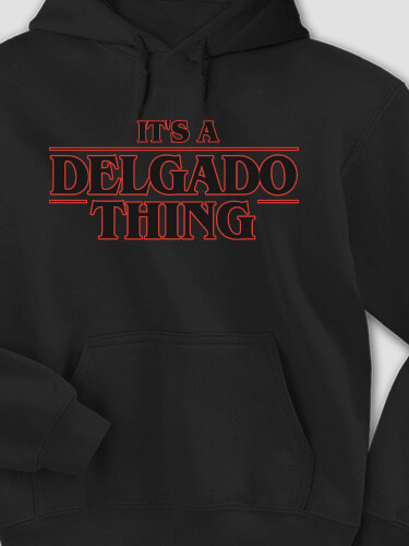 Things Black Adult Hooded Sweatshirt