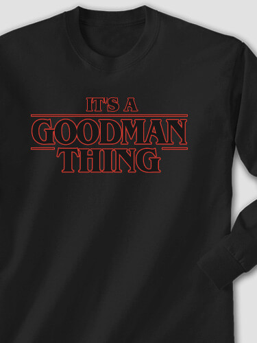 Things Black Adult Long Sleeve