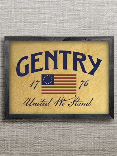 United We Stand Black Framed Wall Art 16.5 x 12.5