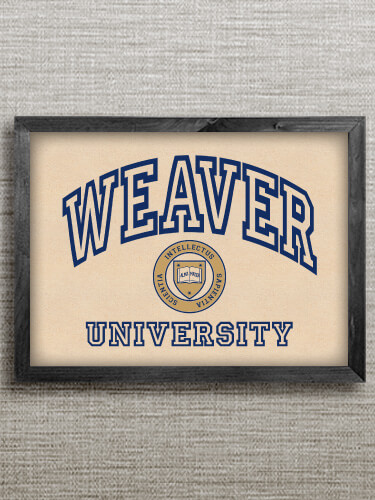 University Black Framed Wall Art 16.5 x 12.5