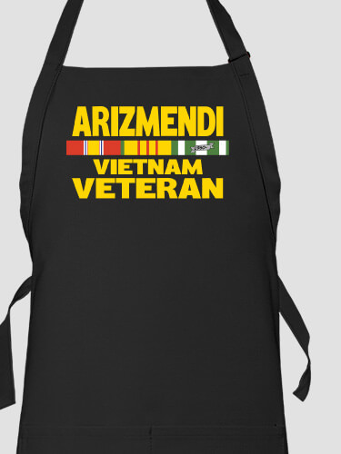 Vietnam Veteran Black Apron