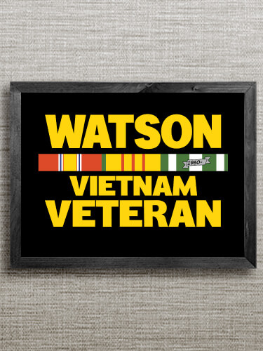 Vietnam Veteran Black Framed Wall Art 16.5 x 12.5