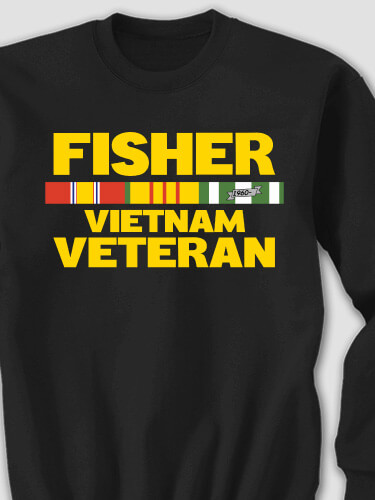 Vietnam Veteran Black Adult Sweatshirt