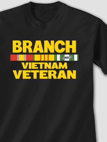 Vietnam Veteran Black Adult T-Shirt