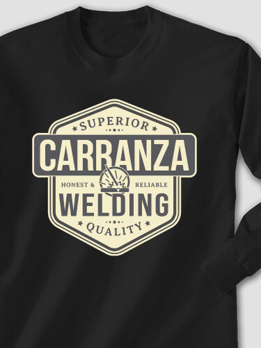 Welding Black Adult Long Sleeve