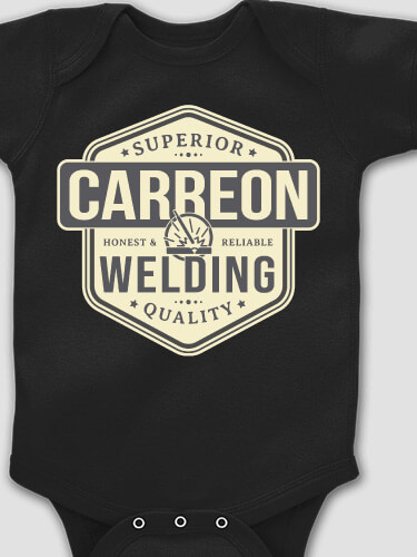 Welding Black Baby Bodysuit