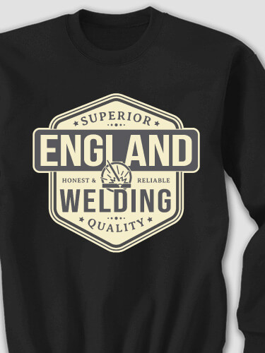 Welding Black Adult Sweatshirt