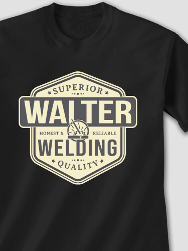 Welding Black Adult T-Shirt