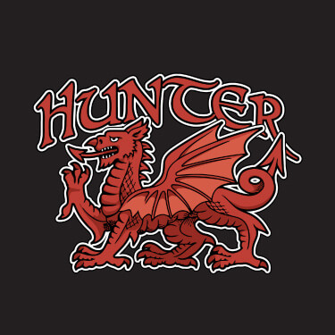 Black Welsh Dragon Personalized default 