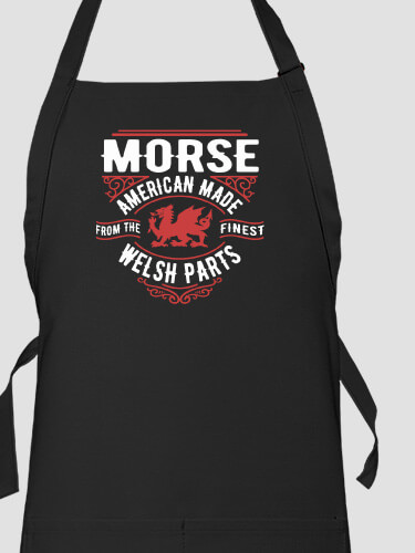 Welsh Parts Black Apron