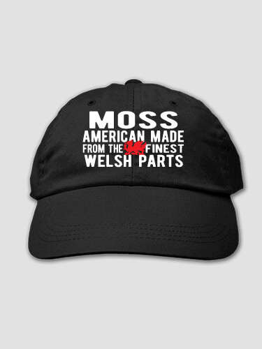Welsh Parts Black Embroidered Hat