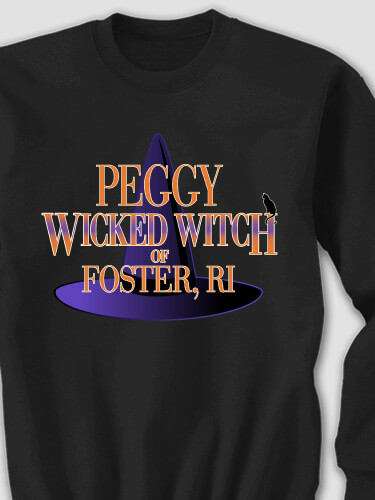 Wicked Witch Black Adult Sweatshirt