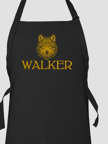 Wolf Black Apron