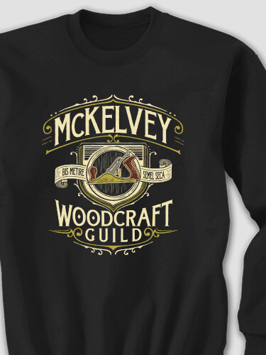 Woodcraft Guild Black Adult Sweatshirt
