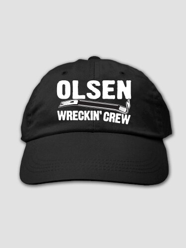 Wreckin' Crew Black Embroidered Hat