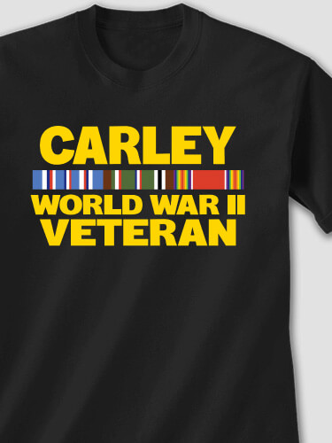 WW2 European Veteran Black Adult T-Shirt