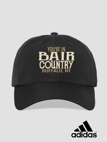 Your Country Black Embroidered Adidas Hat