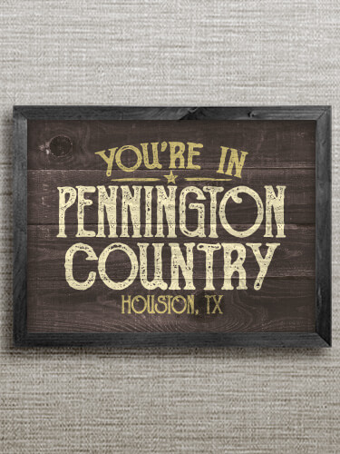 Your Country Black Framed Wall Art 16.5 x 12.5