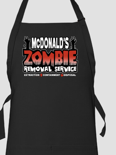 Zombie Removal Service Black Apron