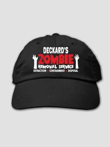Zombie Removal Service Black Embroidered Hat