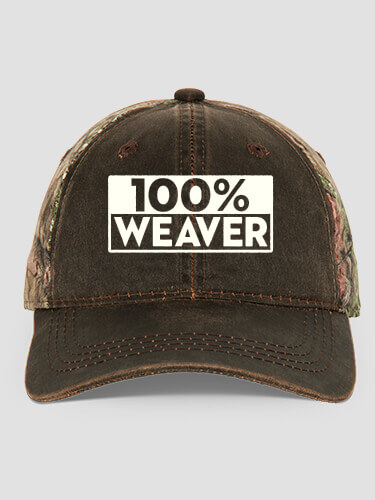 100 Percent Brown/Camo Embroidered 2-Tone Camo Hat