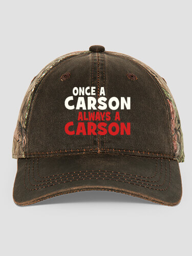 Always Brown/Camo Embroidered 2-Tone Camo Hat