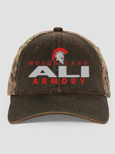 Armory Brown/Camo Embroidered 2-Tone Camo Hat
